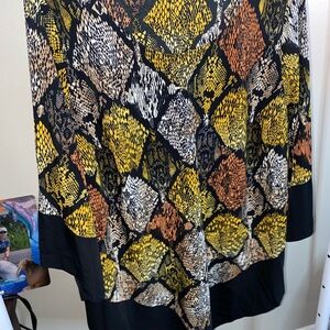 . Alfani multicolored snake skin blouse 3X